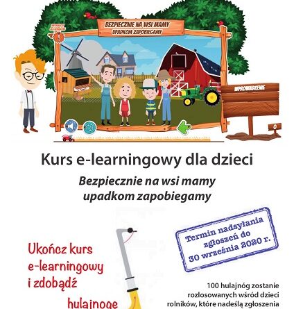 Plakat kursu e-learningowego dla dzieci